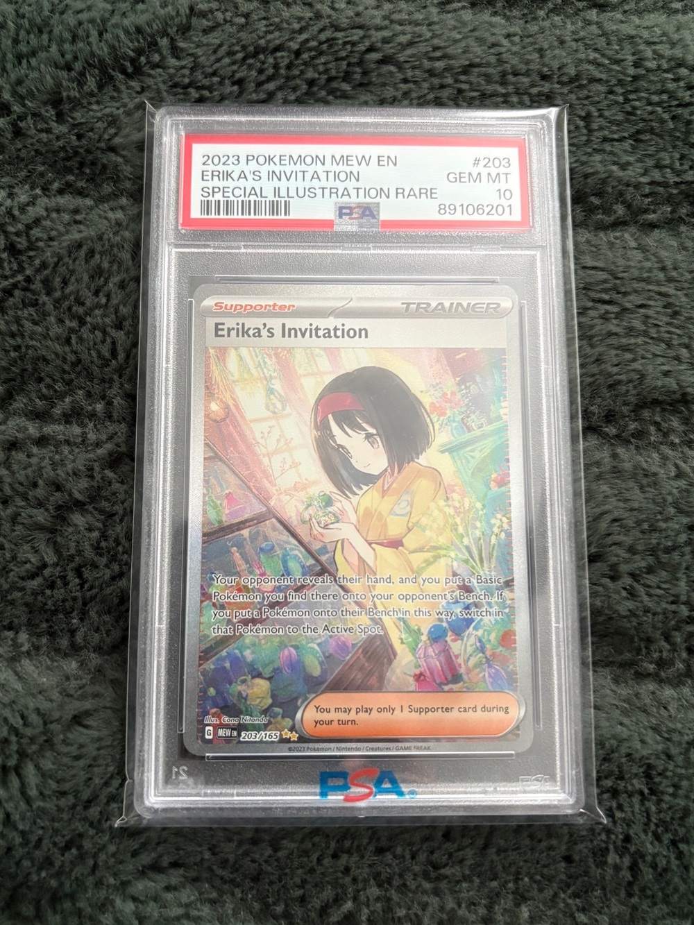 Pokémon 151 Erika’s Invitation PSA 10